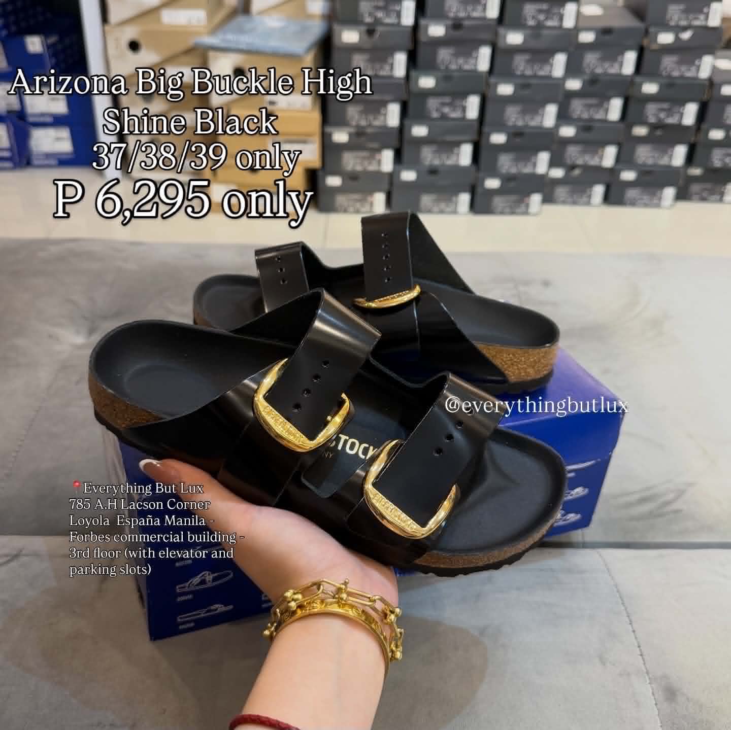 BIRKENSTOCK - Big Buckle high Shine Black