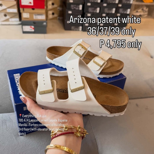 BIRKENSTOCK - ARIZONA BS PATENT WHITE