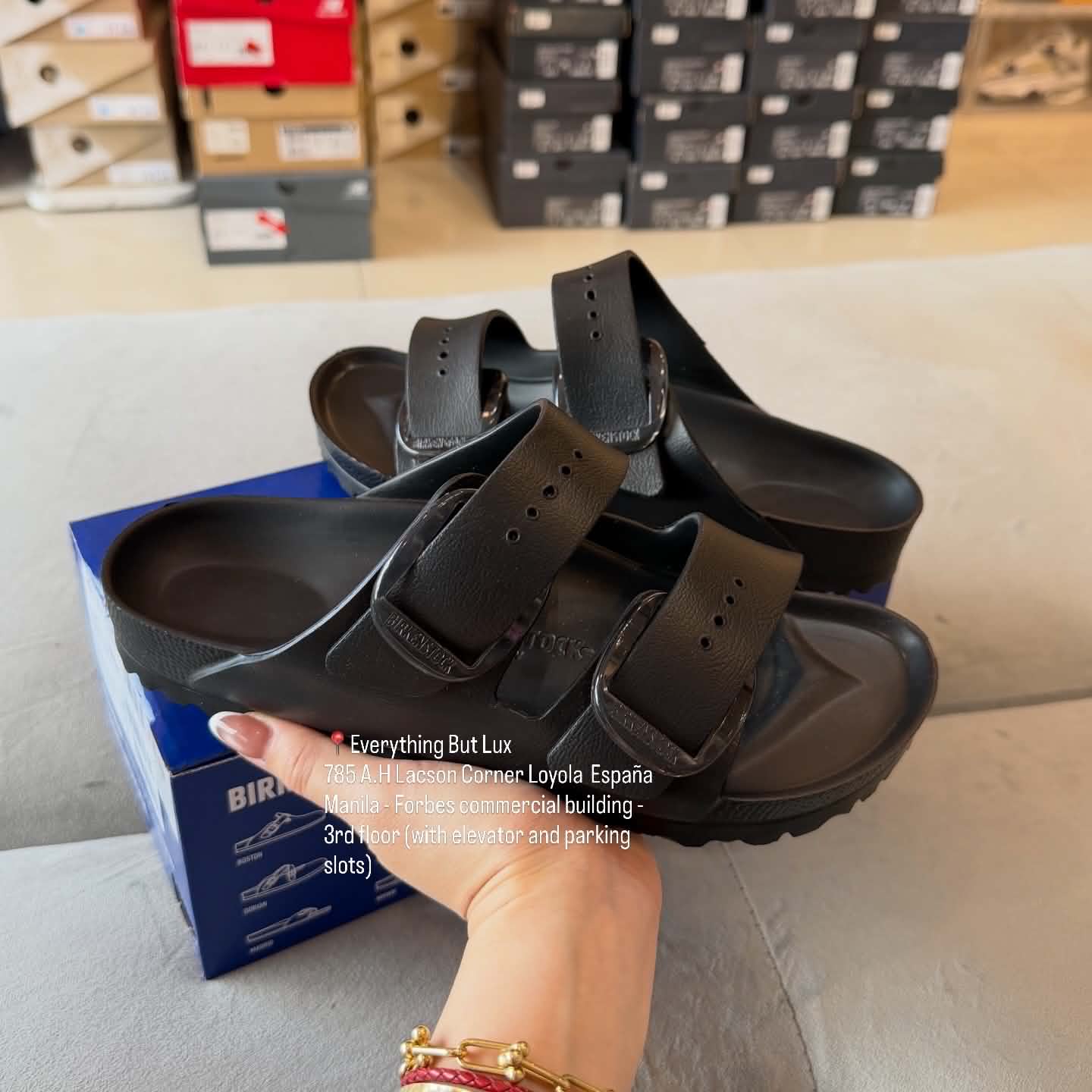 BIRKENSTOCK - Arizona Eva Black (Big Buckle)